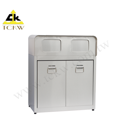 Two-compartment Stainless Steel Recycle Bin(TH2-80SAP) 